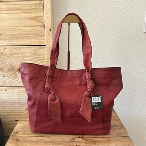Frye Nora Knotted leather tote NWT